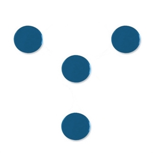 Nobo magneten / blauw / 30 mm / 4 stuks