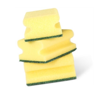 Schuursponsjes met grip / 3 stuks