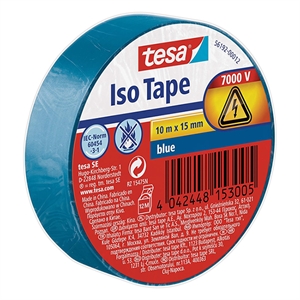 Tesa 56192-00012-22 isolatietape / blauw / 15 mm x 10 m