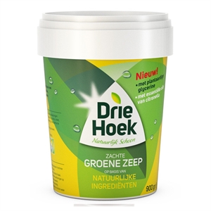 Driehoek zachte Groene Zeep / emmer / 900 gram
