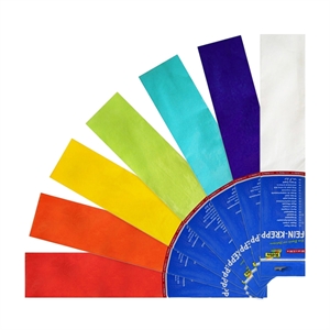 Folia crêpepapier regenboog set / 250 x 50 cm / 7 kleuren