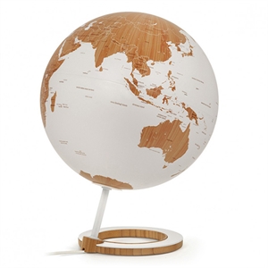 Atmosphere Globe met verlichting / Bamboe / 25 cm