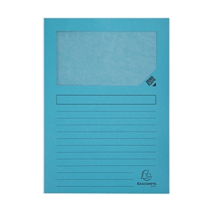 Exacompta 50106E venstermap / A4 / blauw / 100 stuks