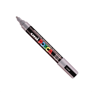 POSCA PC-5M verfmarker / grijs / ronde punt / 1,8 - 2,5 mm