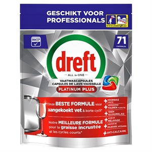 Dreft All-in-One Platinum vaatwastabletten / Lemon / 77 tabs