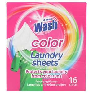 At Home Laundry Sheets / Color / 16 stuks