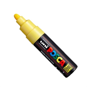 POSCA PC-7M verfmarker / geel / ronde punt / 4,5 - 5,5 mm
