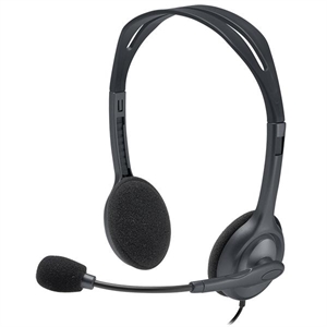 Logitech H111 headset / bekabeld / USB / zwart