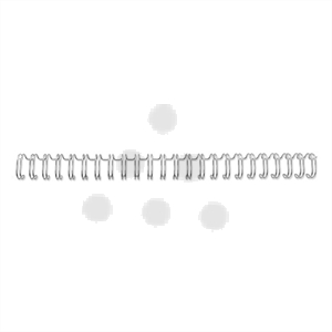 GBC 4400696 metalen draadrug / A4 / metaal / zilver / tot 70 vel / 25 stuks
