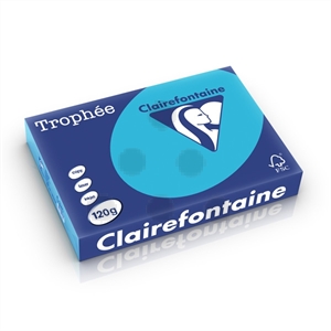 Clairefontaine papier / koningsblauw / A4 / 120 gr. / 250 vel