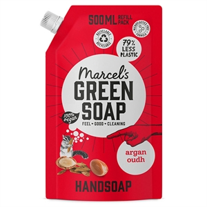 Marcel's Green Soap handzeep navMarcel's Green Soap handzeep navulling / Argan en Oudh / 500 mlulling | Argan en Oudh | 500 ml
