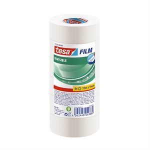 Tesa invisible plakband / transparant / 19 mm x 33 m / 6 rollen