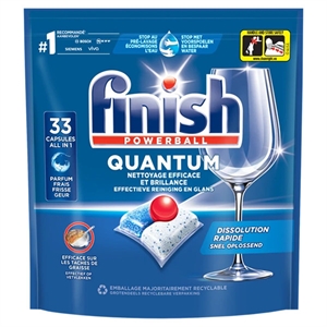 Finish Quantum All-In-1 Vaatwastabletten / Regular / 33 tabs