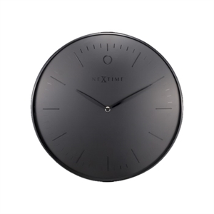 NeXtime NE-3235ZW Glamour wandklok / metaal / zwart / 40 cm