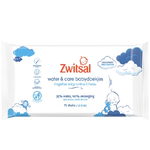 Zwitsal billendoekjes / Water & Care / 75 stuks