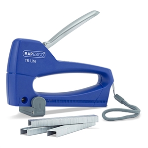 Rapesco 0955 T8-Lite tacker / staal / blauw / incl. 300 nietjes