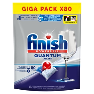 Finish Quantum All-in-1 Vaatwastabletten / Regular / 80 tabs