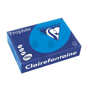 Clairefontaine papier / caraïbenblauw / A4 / 210 gr. / 250 vel
