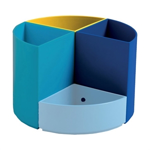 Exacompta 68202D Bee blue pennenhouder / polystyreen / assorti