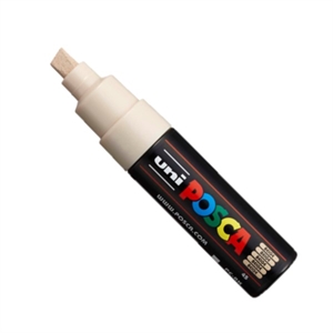 POSCA PC-8K verfmarker / beige / beitel punt / 8 mm