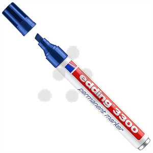 Edding 3300 permanent marker / blauw / beitelvormige punt / 1-5 mm