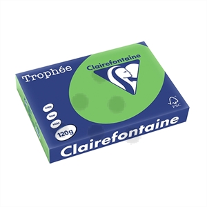 Clairefontaine papier / grasgroen / A4 / 120 gr. / 250 vel