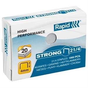 Rapid 21/4 strong nietjes gegalvaniseerd / tot 15 vel / 1000 stuks