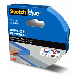 ScotchBlue 7100289882 Multi-oppervlak afplaktape / blauw / 24 mm x 41 m