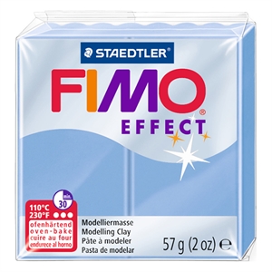 Fimo 8020-386 klei effect / boetseerklei / blauw agaat / 57 gram