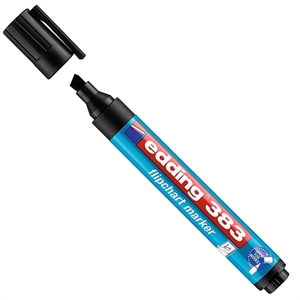 Edding 383 flipchart marker / zwart / beitelvormige punt / 1-5mm