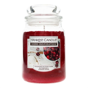 Yankee Candle Home Inspiration Candle / Cherry Vanilla / Large Jar / 538 g