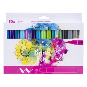 Royal Talens Ecoline brushpennen / primaire kleuren / 30 stuks