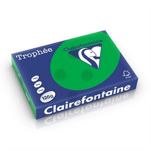 Clairefontaine papier / biljartgroen / A4 / 120 gr. / 250 vel