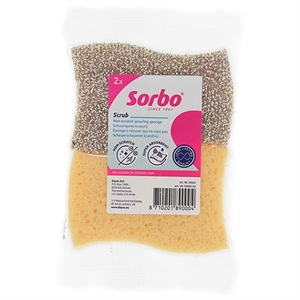 Sorbo Schuurspons Krasvrij / 2 stuks