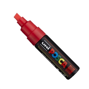 POSCA PC-8K verfmarker / neon roze / beitel punt / 8 mm