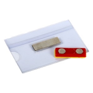 Europel 121268 naambadge met magneet / 90 x 55 mm / 24 stuks