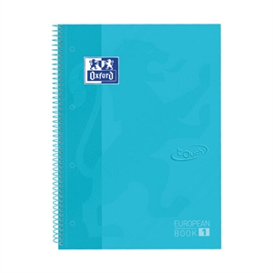 Oxford Touch collegeblok / A4+ / gelinieerd / pastelblauw / 80 vel