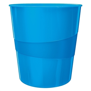Leitz 5278 WOW papiermand / polystyreen / metallic blauw / 15 liter