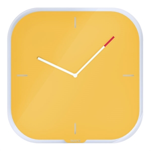 Leitz 90170019 Cosy wandklok / glas / warm geel / 30 cm