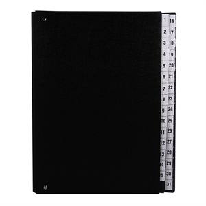 Kangaro sorteermap / zwart / 31 vakken / 1-31