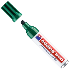 Edding 500 permanent marker / groen / beitelvormige punt / 2-7 mm