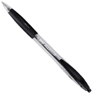 BIC Atlantis classic balpen / zwart / 12 stuks