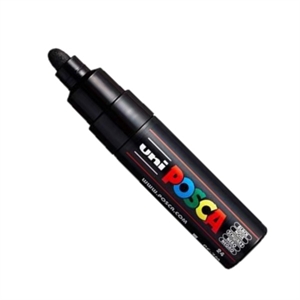 POSCA PC-7M verfmarker | zwart | ronde punt | 4,5 - 5,5 mm