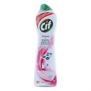 Cif vloeibaar schuurmiddel / pink flower / 500 ml