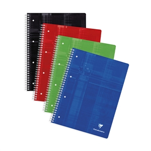 Clairefontaine collegeblok assorti / A4+ / geruit / 90gr. / 80 vel / 5 stuks