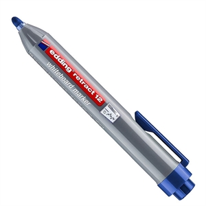 Edding Retract 12 whiteboard marker / blauw / ronde punt / 1,5 - 3 mm