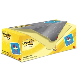 3M Post-it notes 654 / 76 x 76 mm / 20 x 100 vel