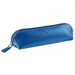 Brepols Amarillo etui / leder / ovaal / blauw