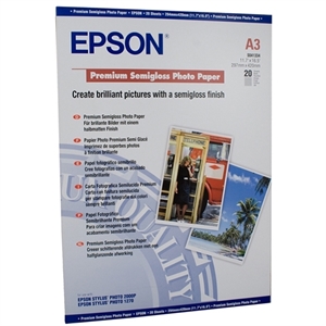 Epson S041334 premium fotopapier DIN / half glanzend / A3 / 251 gr. / 20 vel