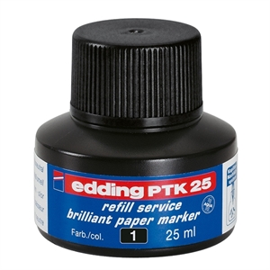 Edding PTK 25 navulling / zwart / 25 ml